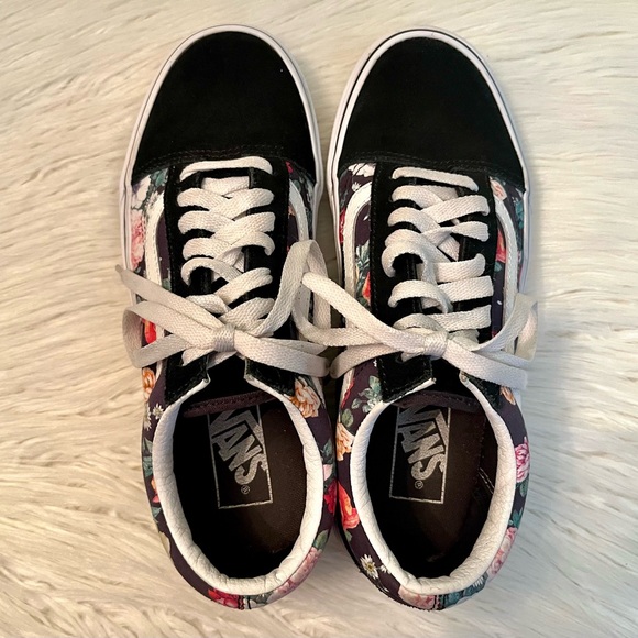 Vans Old Skool Garden Floral Sneakers Size 8W - Picture 3 of 6